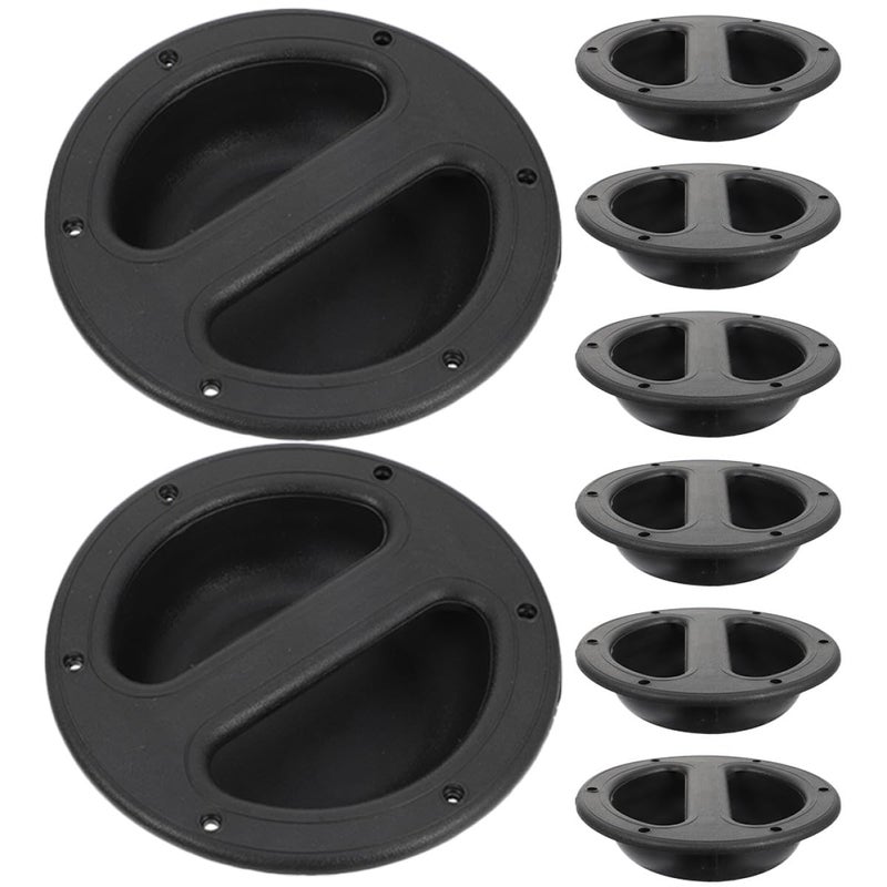 8pcs Black ABS Recessed Speaker Handles For Portable And Wired Audio Equipment - Image 2