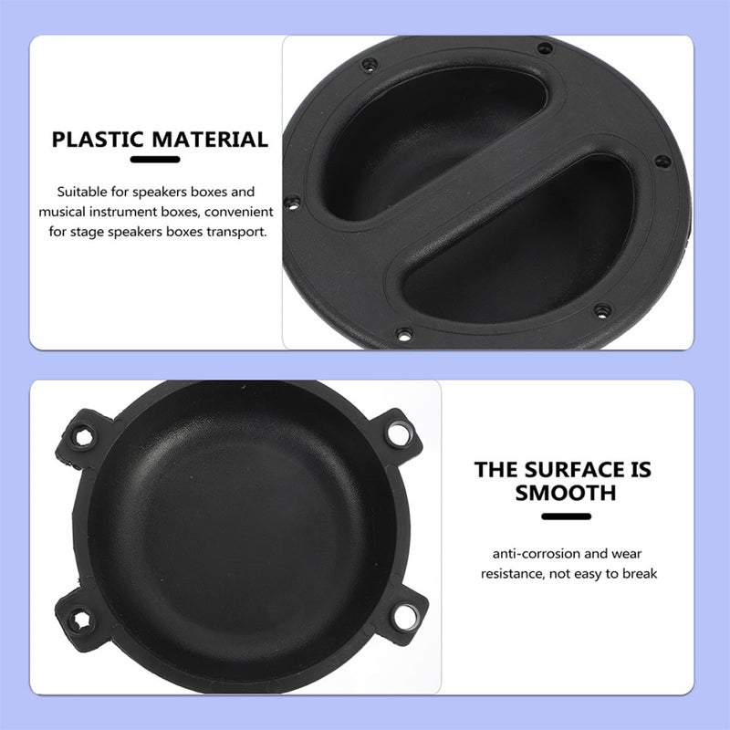 8pcs Black ABS Recessed Speaker Handles For Portable And Wired Audio Equipment - Image 5