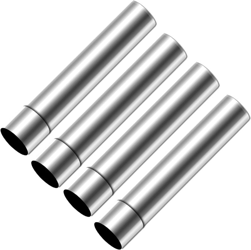 Takelablaze Stove Pipe Flue Extension Stainless Steel Tent Stove Chimney Pipe 2.36â€x 11.8" Chimney Pipes Camping Stove Accessories, 4 Sections - Image 1