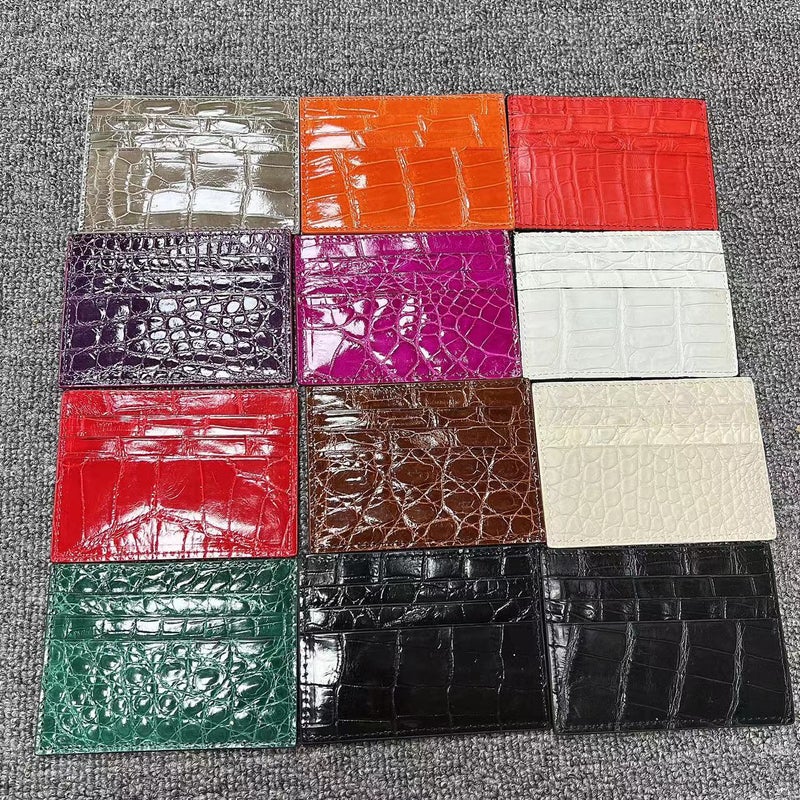 New Crocodile Leather Card Bag Fashion Men'S Multi-Card Card Card Set Women'S Leather Coin Purse - Image 3