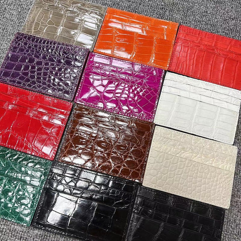 New Crocodile Leather Card Bag Fashion Men'S Multi-Card Card Card Set Women'S Leather Coin Purse - Image 4