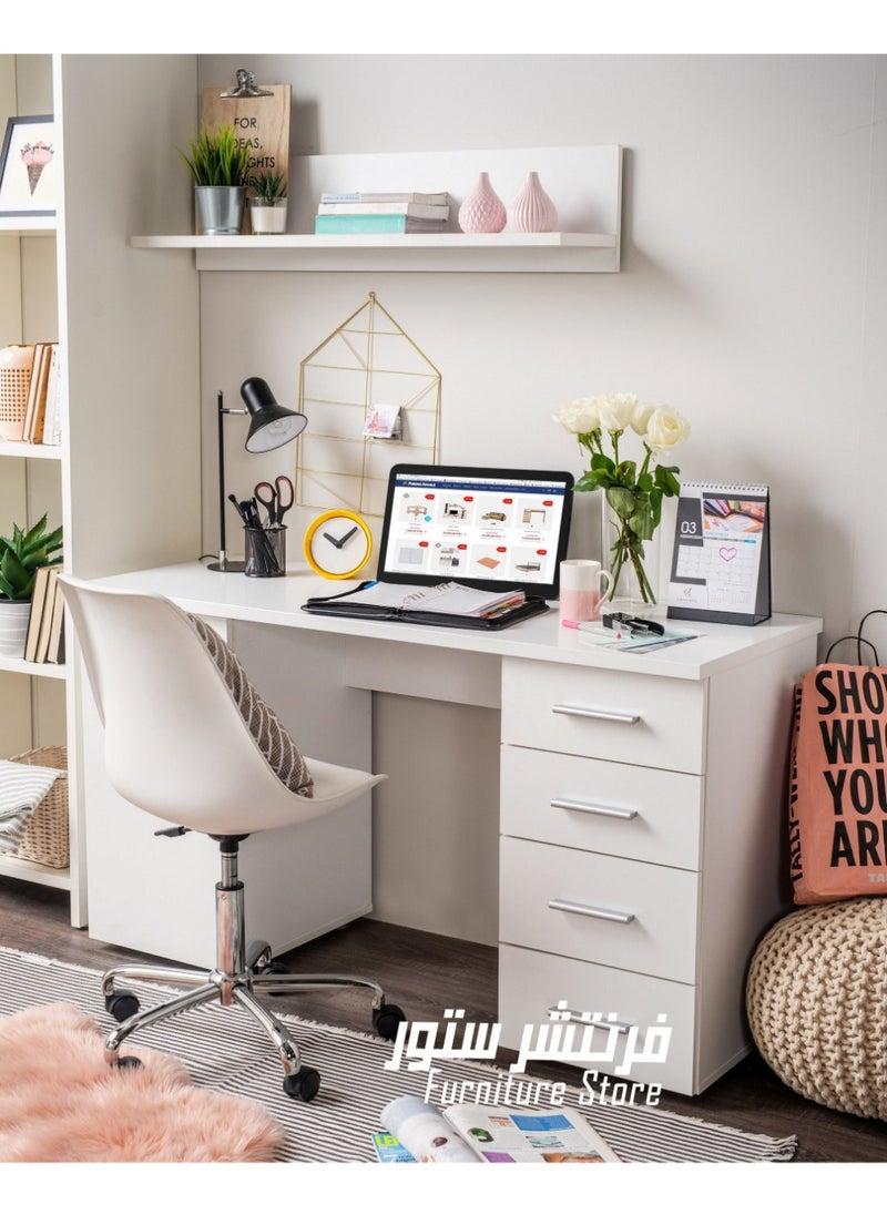 Furniture Store - Modern desk, height 75 cm - width 140 cm - depth 50 cm, from Furniture Store. - Image 1