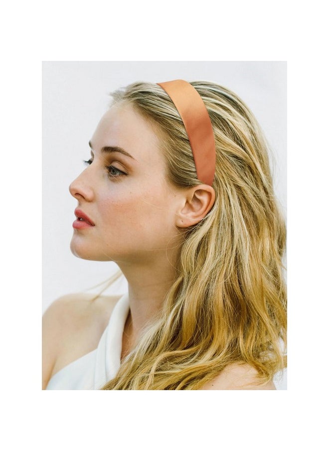 Velscrun White Black Headbands For Women Girls 1.6 Inch Satin Wide Headband Head Bands For Women'S Hair Women Fashion Hair Bands Cosplay Halloween Costumes Hair Accessories Gifts For Mothers Sisters  - Image 5
