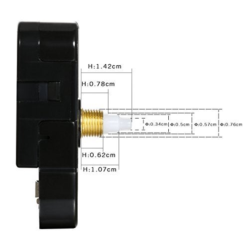 Lancardo HQ3268 Quartz Wall Clock Silence Movement, 0.6" Maximum Dial Thickness, 4.8" Hand Shaft Length - Image 3
