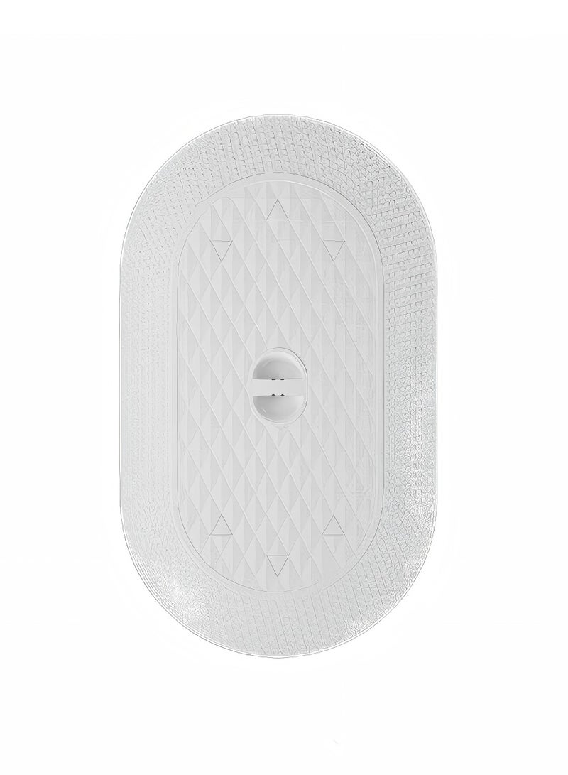 Squat Toilet Cover Plate Toilet Sealing Cover Deodorizing Blocker Toilet Universal Baffle Squat Pit Cover Squat Toilet Cover Plate(White) - Image 1