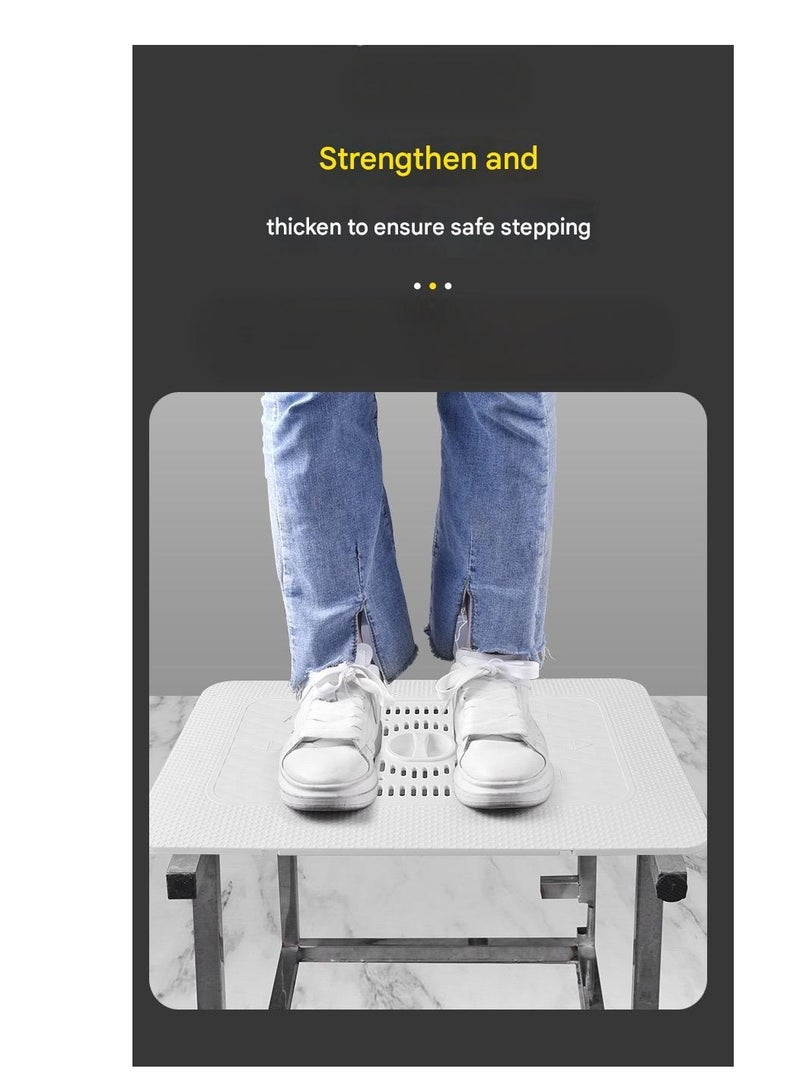 Squat Toilet Cover Plate Toilet Sealing Cover Deodorizing Blocker Toilet Universal Baffle Squat Pit Cover Squat Toilet Cover Plate(White) - Image 4