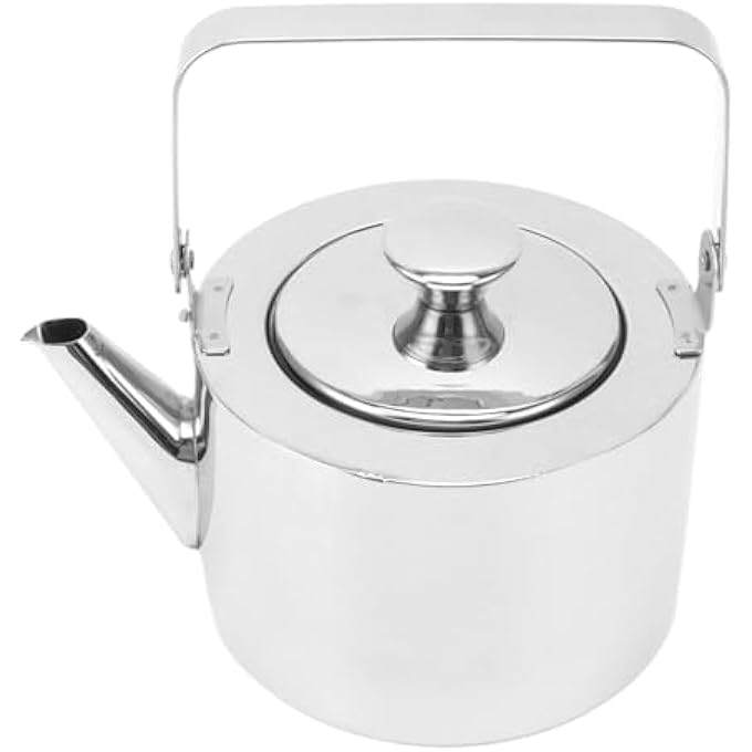 ريحني غلاية شاي صافرة من الفولاذ المقاوم للصدأ مع مصفاة للحث الكهربائي ومقبض مريح ومقاوم للموقد لجميع محبي الشاي سعة كبيرة 15 لترًا - Image 5