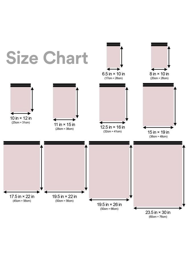 EZAUTO WRAP 6.5"x10" (17cm x 26cm) 200pcs Carnation Pink Poly Bag Mailers Plastic Packaging Mailing Shipping Bag Waterproof and Tear-Proof Strong Self Adhesive Multipurpose Envelopes Small Medium Large Sizes - Image 2