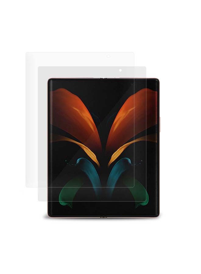 NIBEMINENT Pack of 2 Screen Protector for Samsung Galaxy Z Fold2 5G Clear  - Image 1
