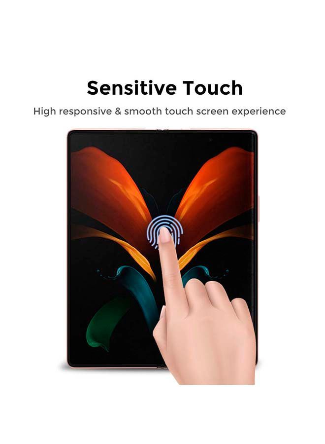 NIBEMINENT Pack of 2 Screen Protector for Samsung Galaxy Z Fold2 5G Clear  - Image 2