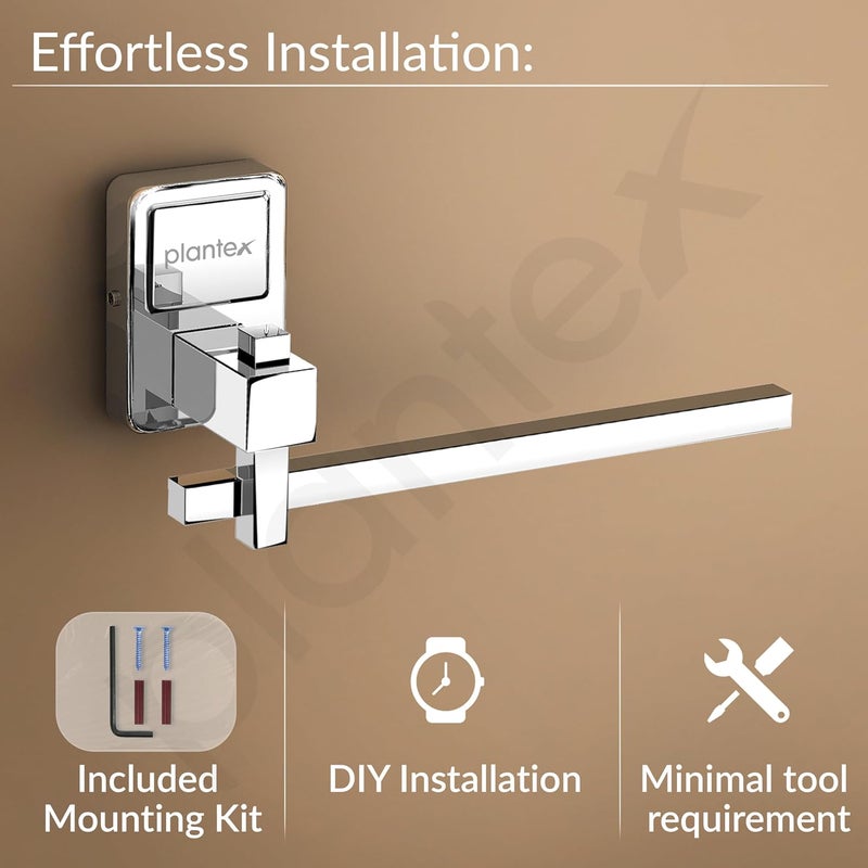 Plantex 304 Stainless Steel Napkin Holder for Wash BasinTowel Ring for BathroomNapkin Hanger for KitchenBathroom Accessories DarcyChrome Finish - Image 4