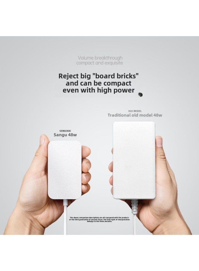 12V4A Power Adapter 3C Certified 24V2A Medium Wall Type CQC Certified Universal Power Adapter-Color:Sg-12v4a National Standard (china) Black-Specifications:DC Head 5.5*2.5 - Image 4