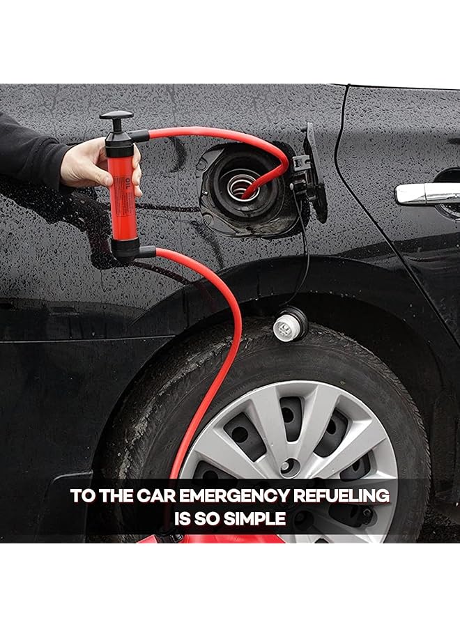 X Spring Siphon Pump, Portable Water And Siphon Transfer Pump Kit, Multi-Use Fuel Transfer Pump And Gas Siphon For Gasoline And Rain Barrels, Fluid Fuel Extractor Suction Tool For Liquids And Air - Image 3