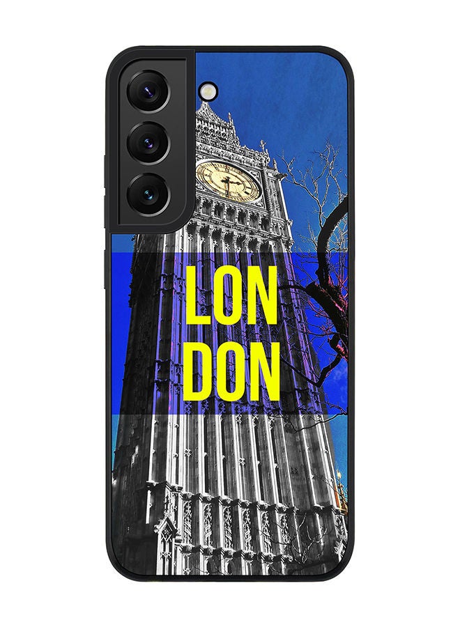 Stylizedd Rugged Black edge case for Samsung Galaxy S21 FE 5G Slim fit Soft Case Flexible Rubber Edges Anti Drop TPU Gel Thin Cover - London - Big Ben - Image 1