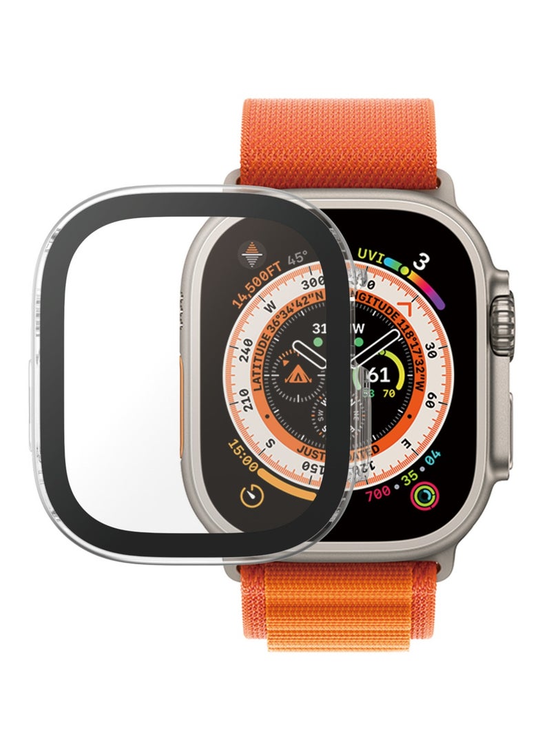 PanzerGlass واقي شاشة PanzerGlass™ لساعة Apple Watch Ultra 2023 - جراب D3O® كامل الجسم واقٍ ضد الخدوش والصدمات، مصنوع من الزجاج المقوى، شفاف مقاس 49 مم - Image 2