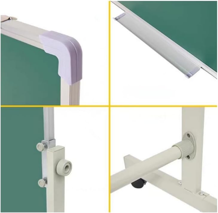 Kafka Mobile Whiteboard - Large 360° Reversible Double Sided Dry Erase Board - Magnetic Big White Board on Wheels - Office Classroom Portable Rolling Easel Stand. - Image 3