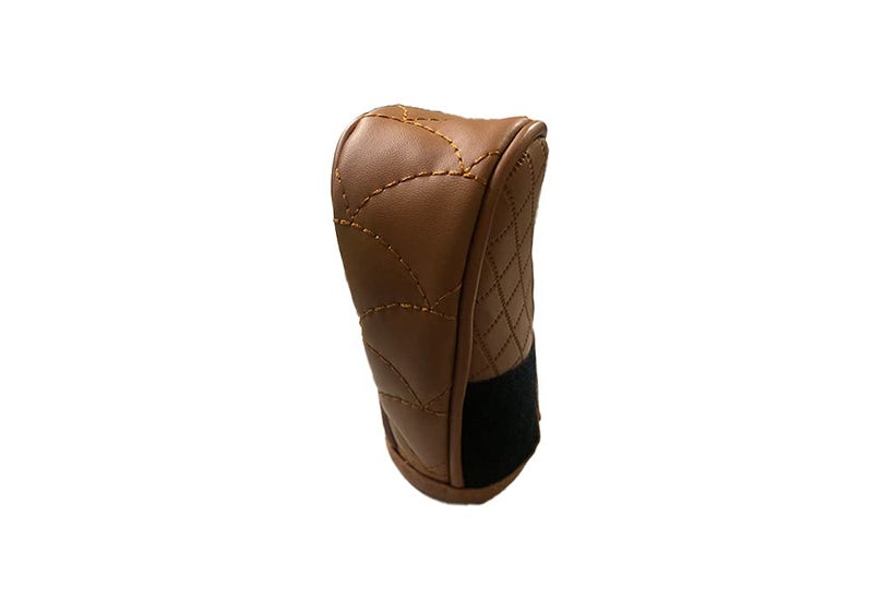 Automaze Faux Leather Gear Shift Lever Anti-Slip Padded Knob Protective Cover for Car (Brown) - Image 1