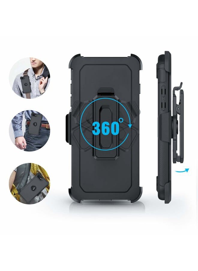 BENTOBEN for iPhone SE 2022/2020 Case, Heavy Duty [3 Layers] Shockproof Full Body Rugged Hybrid iPhone SE 3rd/2nd Generation Case 4.7" with Kickstand Belt Clip Holster Cover, Black - Image 4