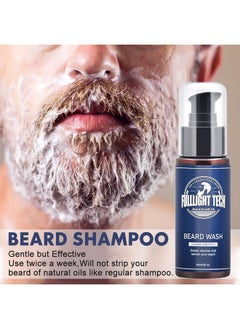 FULLLIGHT TECH Beard Kitbeard Grooming Kit For Men Wbeard Vitamin Spraybeard Oilbalmwashbrushcombscissorsmens Beard Care Gifts For Men Husband Boyfriend Dadvalentines Day Gifts For Him  - Image 4
