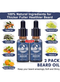 FULLLIGHT TECH Beard Kitbeard Grooming Kit For Men Wbeard Vitamin Spraybeard Oilbalmwashbrushcombscissorsmens Beard Care Gifts For Men Husband Boyfriend Dadvalentines Day Gifts For Him  - Image 3