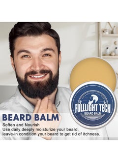 FULLLIGHT TECH Beard Kitbeard Grooming Kit For Men Wbeard Vitamin Spraybeard Oilbalmwashbrushcombscissorsmens Beard Care Gifts For Men Husband Boyfriend Dadvalentines Day Gifts For Him  - Image 5