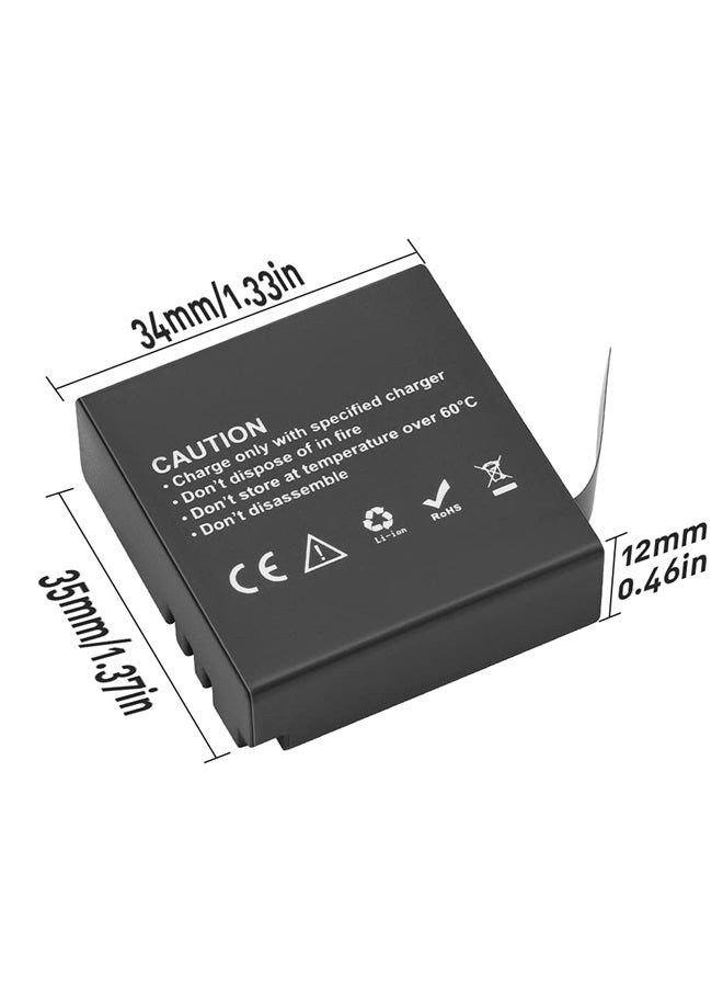 GEEKAM GeeKam 1350mAh Battery (3 Pack) with 2-Channel Charger for