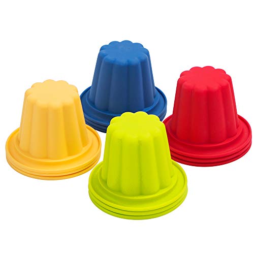 Webake Jello Shot Cups Silicone Popover Pan Pudding Baking Cup Nonstick Muffin Cupcake Liner 12 Pack - Image 5
