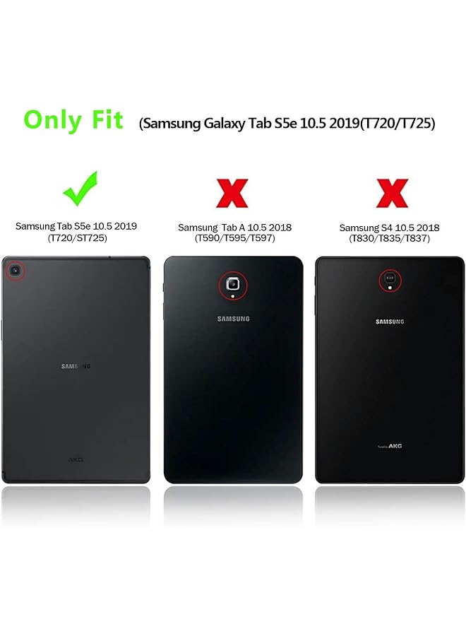 erorex Custer Case For Samsung Galaxy Tab S5E 10.5 T720 T725 - Ultra-Thin Pu-Leather Hard Shell Cover For Samsung Galaxy Tab S5E 10.5 T720 T725 - Blue - Image 2