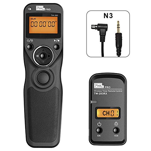 Pixel TW-283 N3 Wireless Shutter Remote Control Tiner Remote Shutter Release for Canon Eos 5D Mark IV 5D 6D 7D Mark 1DX MARKII R5 R6 50D 40D 30D 20D 10D D60 D30 D2000 EOS-1V EOS-3 - Image 1
