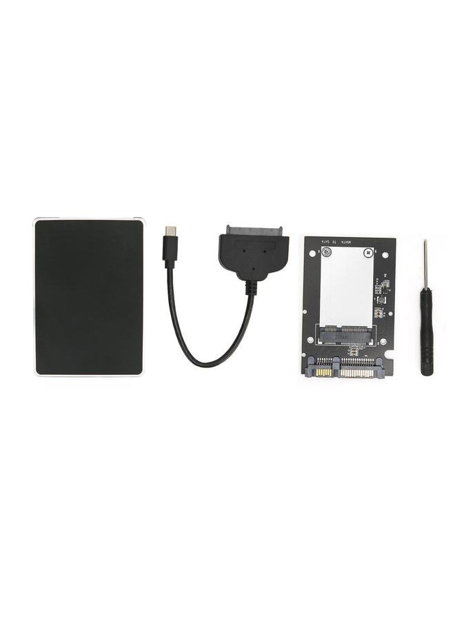 Thoraya Type-C USB3.1 10Gbps HDD/SSD hard drive easy drive cable + mSATA to SATA 2.5 inch USB3.0 SSD solid state drive adapter kit  - Image 1