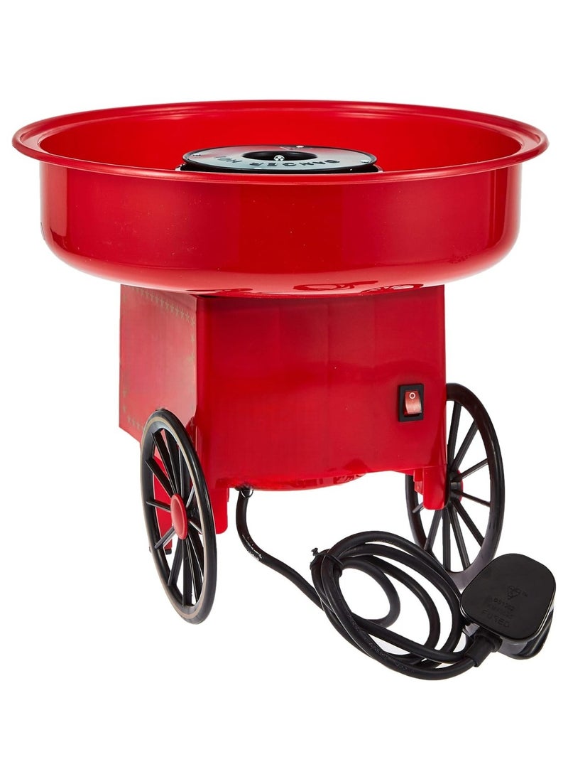Generic - Cotton Candy Machine Kit - Red Retro Cotton Candy Maker, Effortless Home Sugar Candy Maker Machine with Comprehensive User-Friendly Guide, Ideal for Parties & Fun Gatherings - Image 1