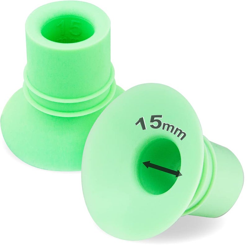 Nenesupply 1st Generation 15mm Flange Insert Compatible with Elvie Stride Flange Pump Parts Medela Momcozy Flange Spectra Willow Reduce 24mm to 15mm Use as Elvie Inserts Medela Insert - Image 1