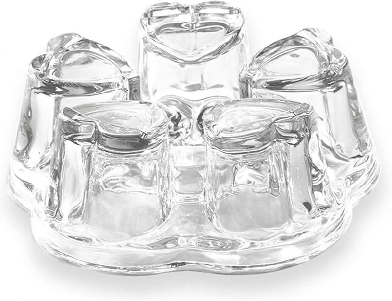 Luxtea قاعدة تسخين إبريق الشاي الكريستالية الزجاجية - Image 1