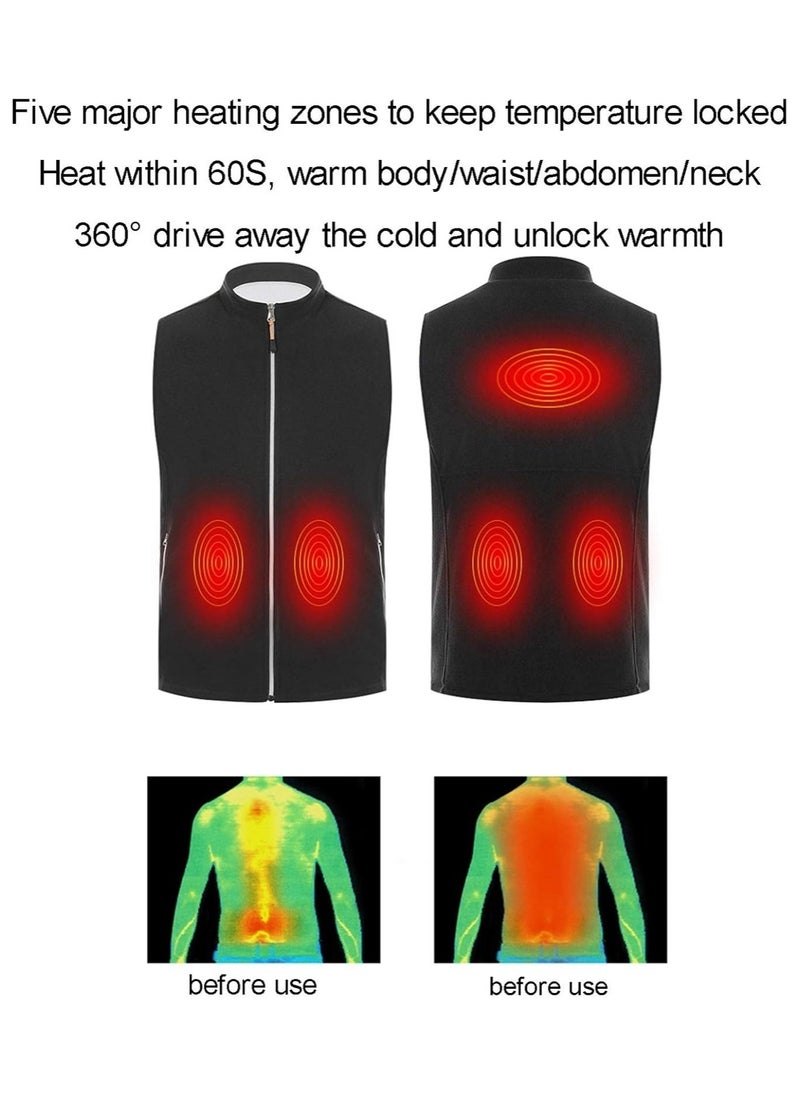 Arabest - Heating Vest For Men Women, Electric Lightweight Heating Coat USB Electric Body Warmer Clothes Motorcycle Warm Vest For Hiking, Outdoor Activities - Image 1