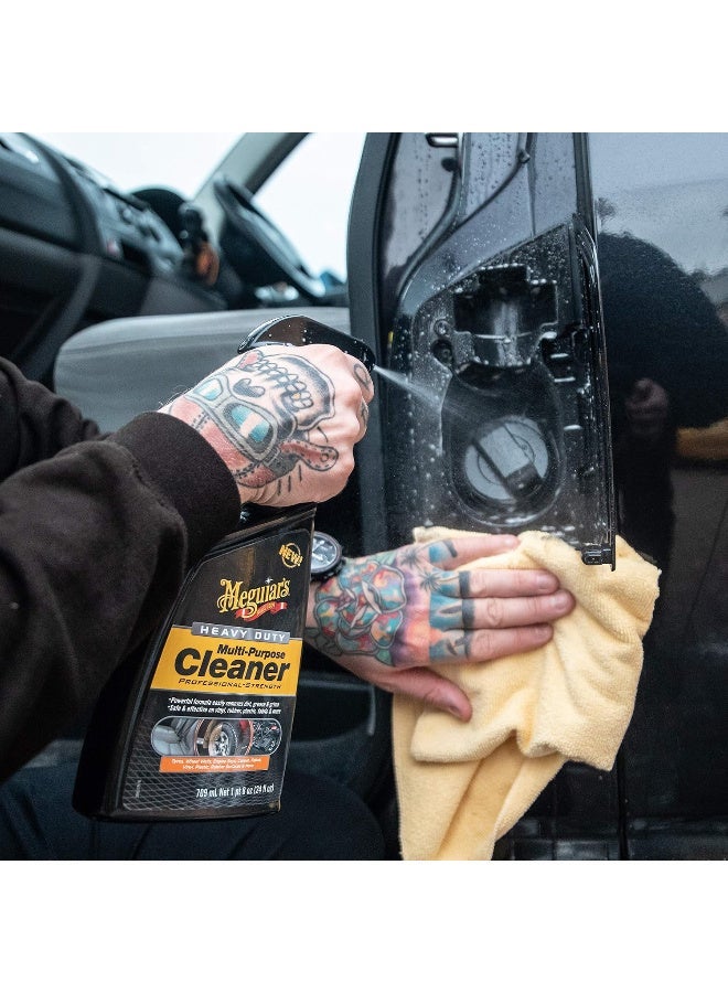 Meguiar's Heavy Duty Multi-Purpose Cleaner 709ml – Deep Cleaning for Interior & Exterior, Tyres, Plastics, Upholstery & Engine Bay G180224 - Image 3