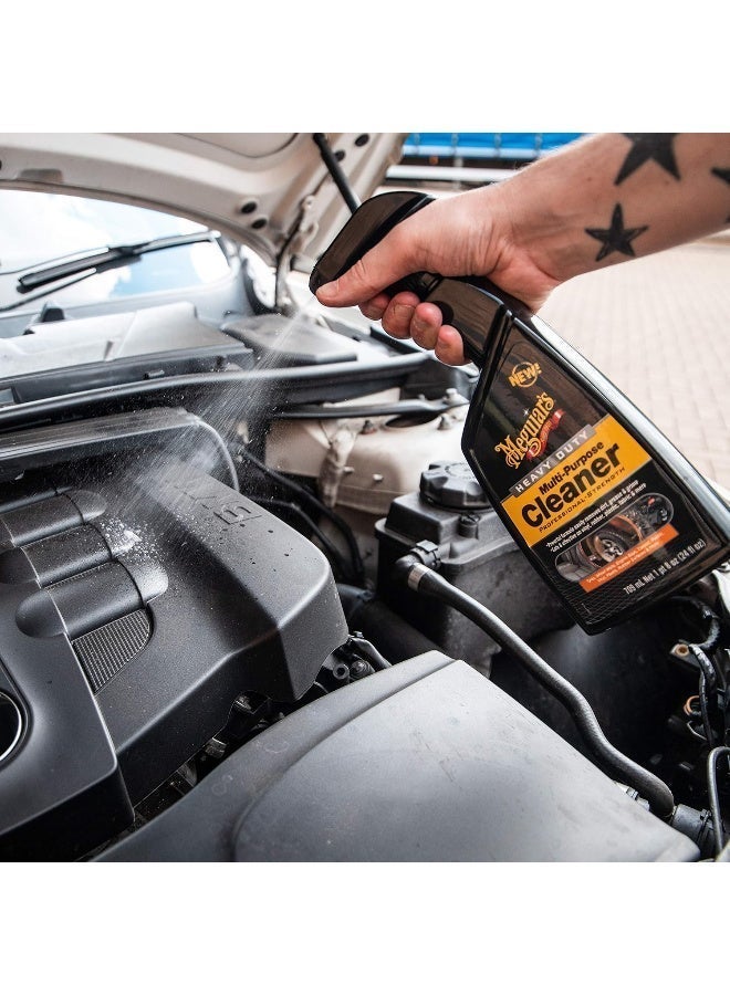 Meguiar's Heavy Duty Multi-Purpose Cleaner 709ml – Deep Cleaning for Interior & Exterior, Tyres, Plastics, Upholstery & Engine Bay G180224 - Image 4