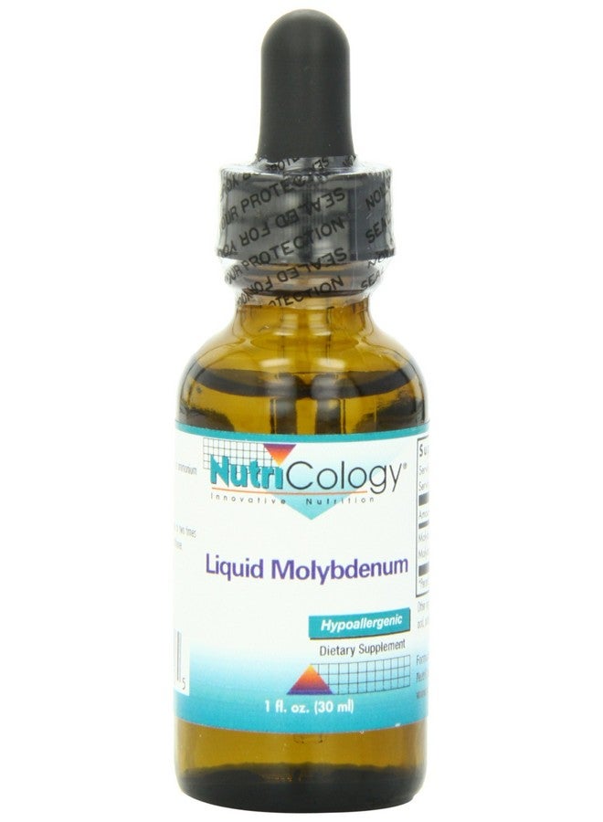 Nutricology Liquid Molybdenum Supplement - Sulfur Metabolism Support, 25mcg per Drop, Uric Acid, Trace Minerals, Liquid Drops - 1 Fl Oz - Image 1