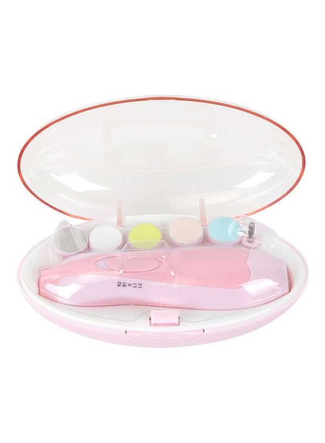 NIBEMINENT Multifunctional Nail Polisher Electric Manicure Device Pink 13.2x3.1x4.2cm