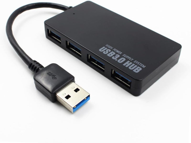 DOITOOL Ports USB Hub for Tablet High Speed USB with Backward Compatibility for Home Office Use Black USB Port Expander - Image 1