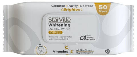 StarVille Whitening Micellar Water Wipes 50