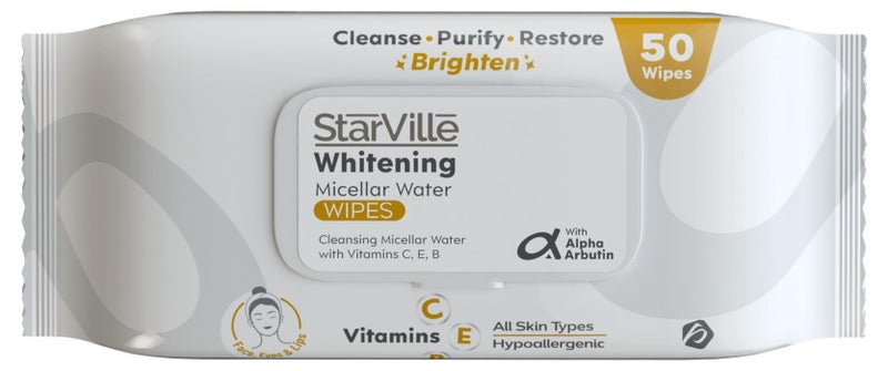 StarVille Whitening Micellar Water Wipes 50 - Image 1
