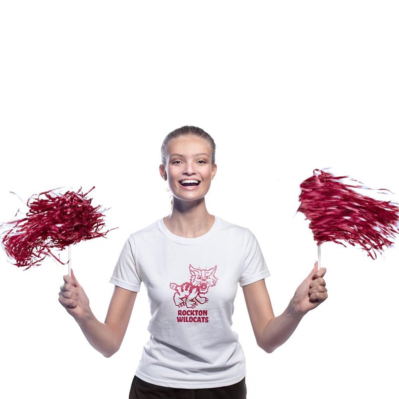 Anderson's Metallic Maroon Foil Textured School Spirit Shakers, Cheerleader Pom Poms, Football, Basketball, Homecoming, Squad, Team, Party, Dance, Club, Performance, Fan Celebration Pack of 10 - Image 3