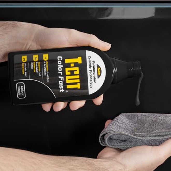 T-Cut 3 in 1 Color Fast Paintwork Restorer Car Polish, Black, 500 ml Simplified versatile design - Image 3