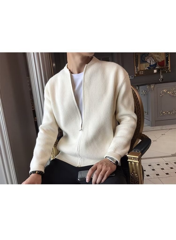 general Big size sweater knitted coat men's cardigan jacket warm and form-fitting - Image 2