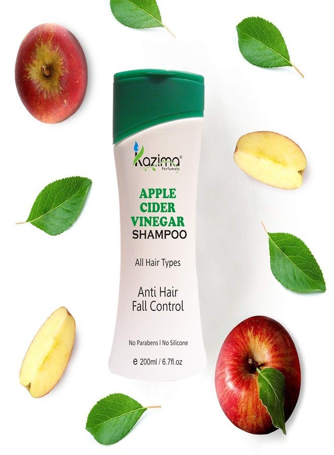 KAZIMA Combo of Apple Cider Vinegar Shampoo and Anti Hair fall & Damage Control Conditioner for Hair fall Control, Damage Repair & Hair Shining, 200 ml each - Image 3
