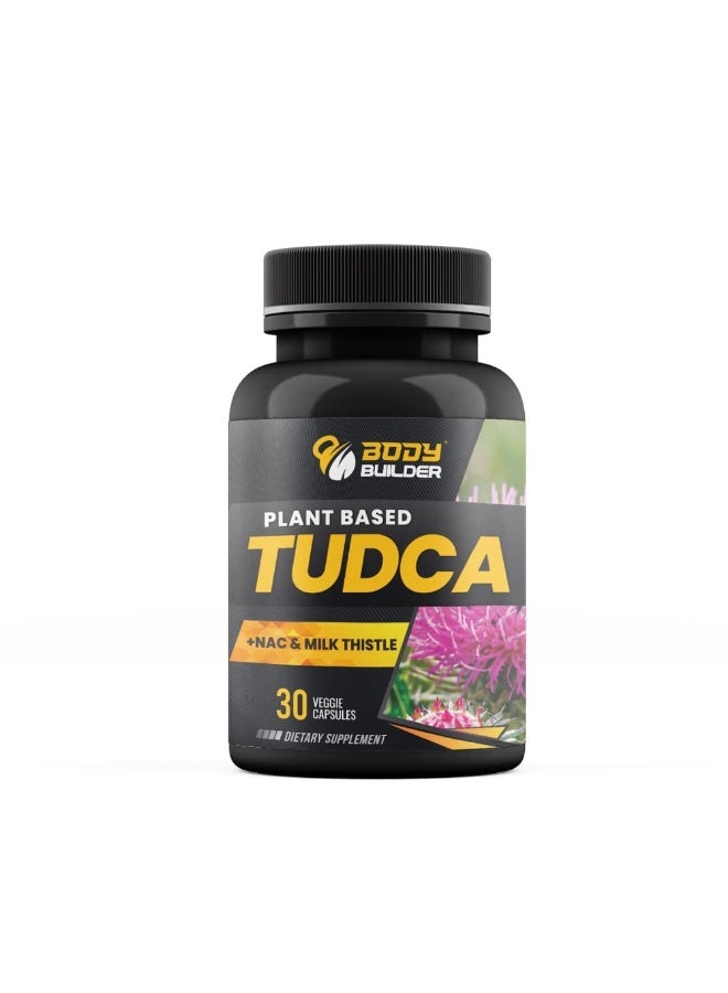 Laperva TUDCA with NAC & Milk Thistle Dietary Supplement Vegan Formula with TUDCA N-Acetyl Cysteine Milk Thistle 30 Veggie Capsules Gluten Free Dairy Free - Image 1