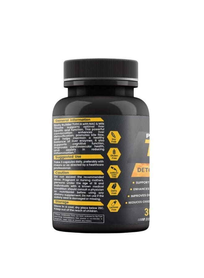 Laperva TUDCA with NAC & Milk Thistle Dietary Supplement Vegan Formula with TUDCA N-Acetyl Cysteine Milk Thistle 30 Veggie Capsules Gluten Free Dairy Free - Image 2