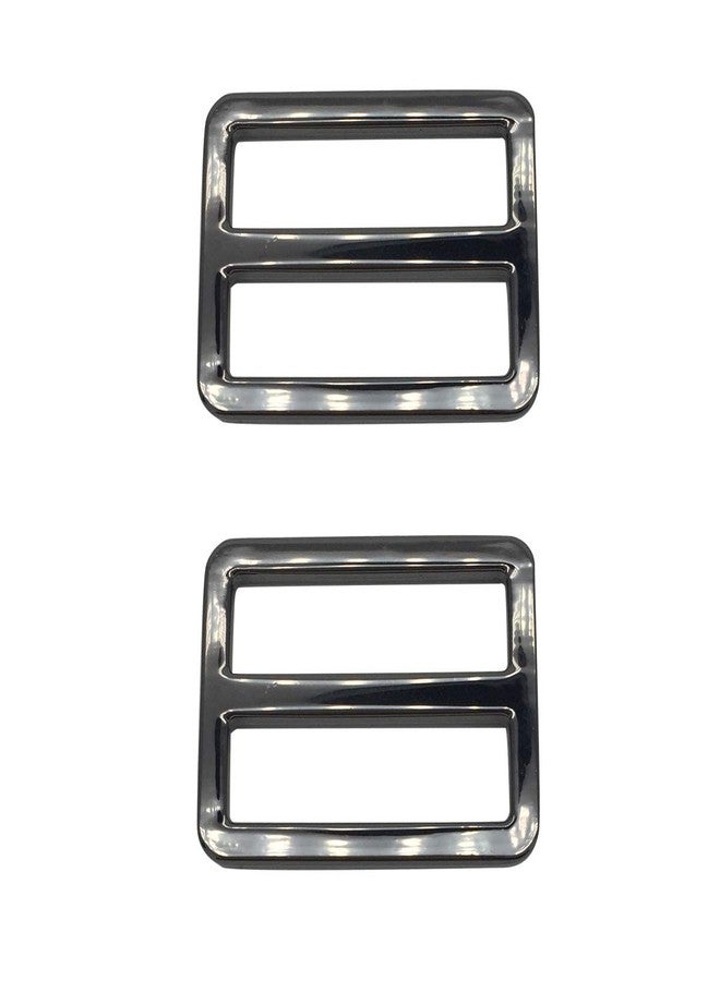 ZLYY 10 Pcs 1.26inch Metal Tri-Glide Slides Buckles Kit Square Ring Slide Adjusters Buckles for Bags DIY Accessories (Black) - Image 3