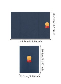 KASTWAVE Certificate Holders 12 Pack Navy Blue Certificate Holders for Award Diploma Holder Diploma Paper with Medal Certificate Covers for Diploma Holder Graduation Awards  - Image 2