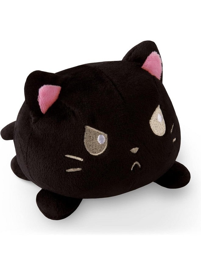 Babique Reversible plushie Cat Stuffed Soft Toy Plush Soft Toy Cute Kids Animal Home Decor Boys/Girls/Baby (Black 15cm) - Image 1
